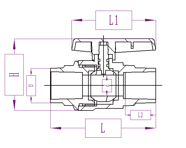 PVC OB LUB VALVE Plastic Handle