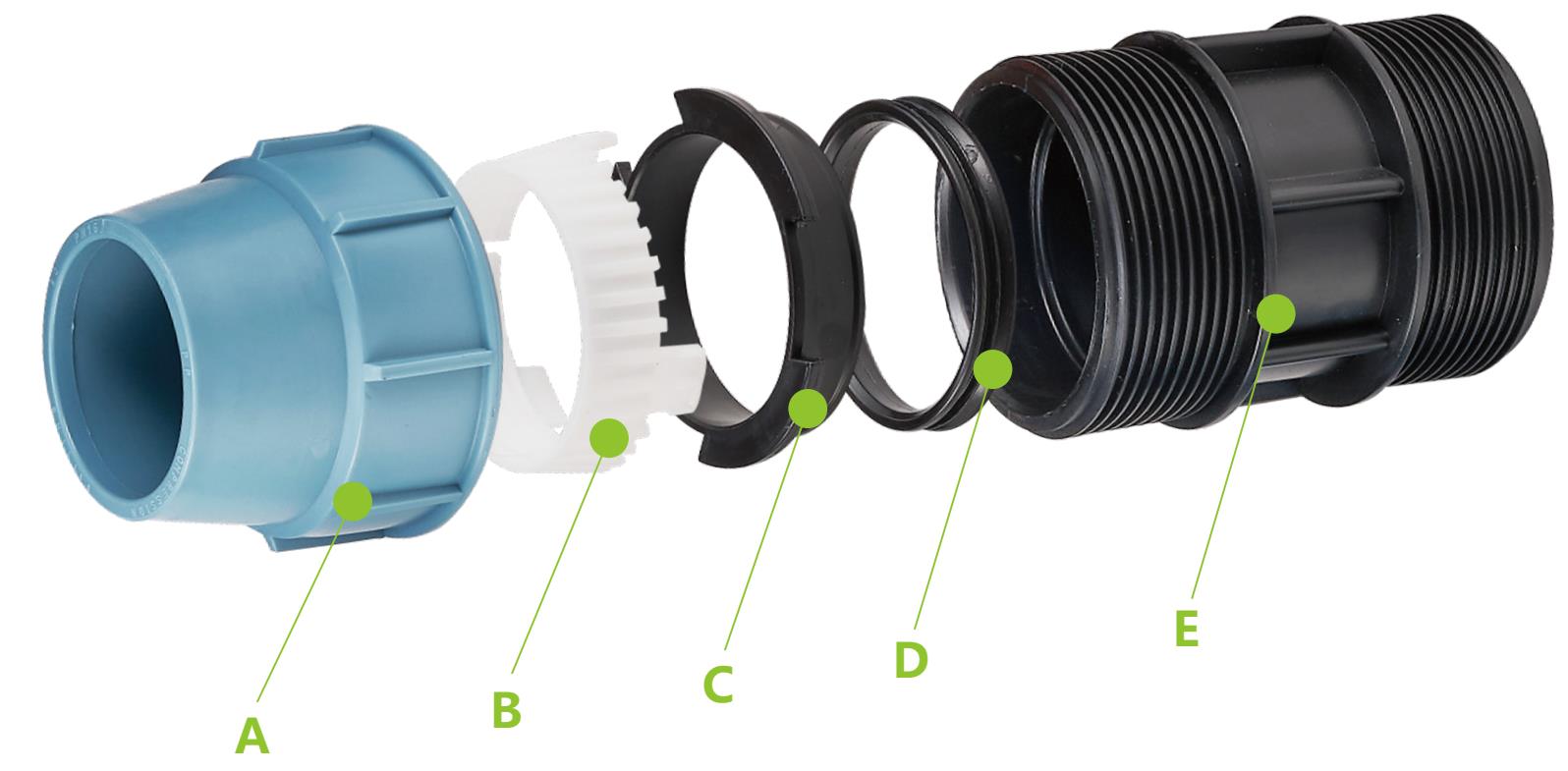 PP COMPRESSION FITTINGS STRUCTURE1